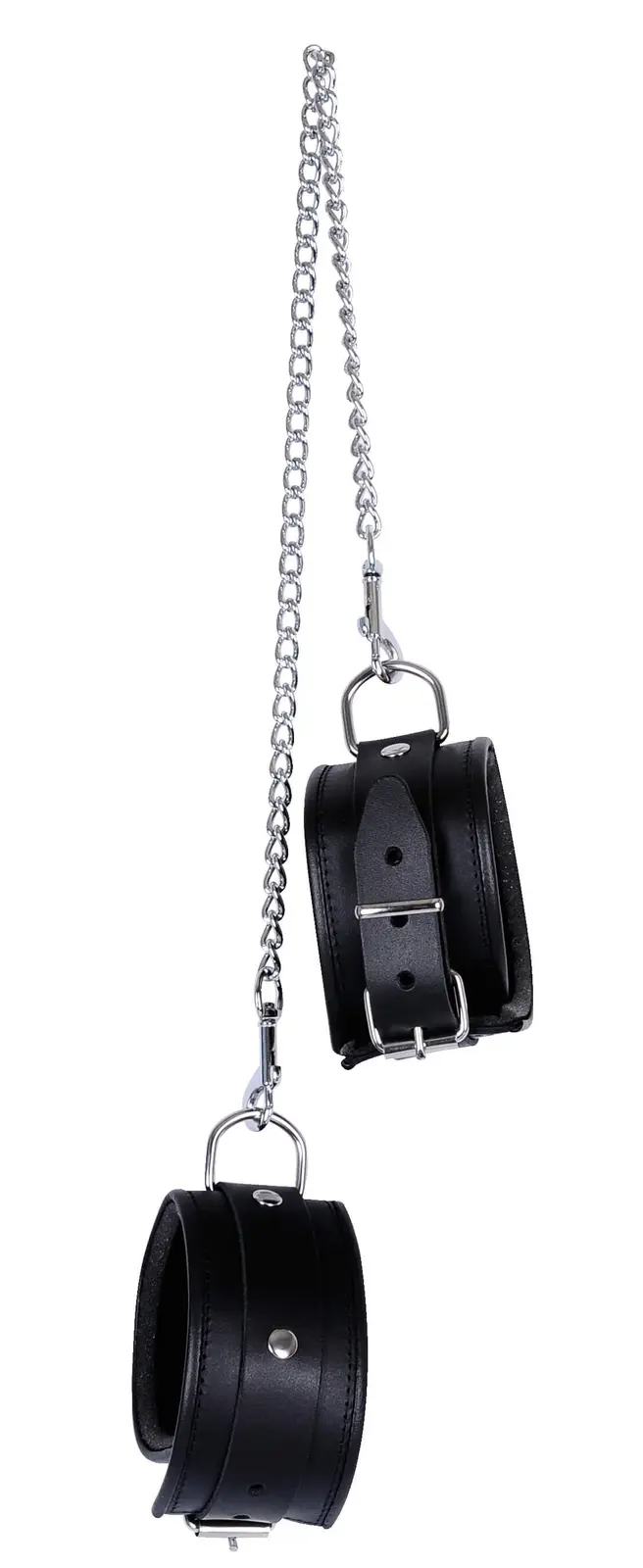 ZADO - čierne kožené členkové putá