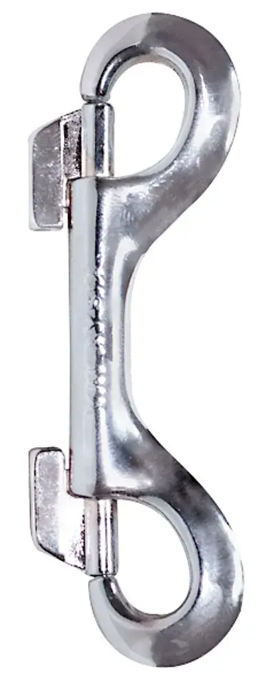 ZADO - dvojitý kovový karabín (strieborný)