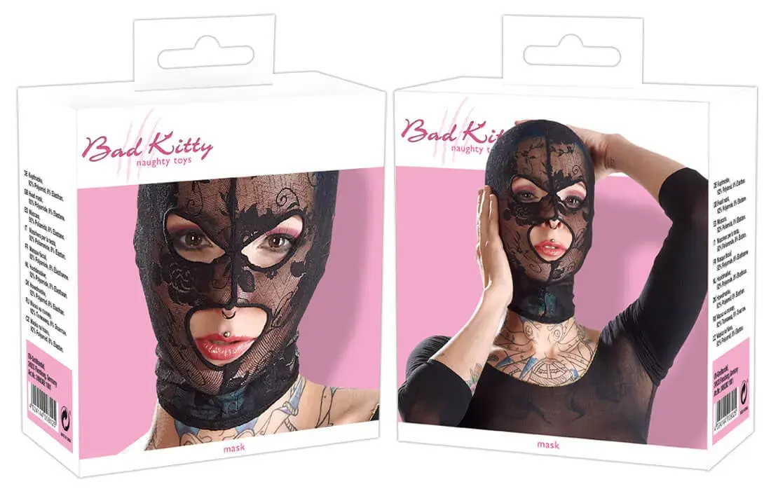 Bad Kitty - krajková maska na ústa