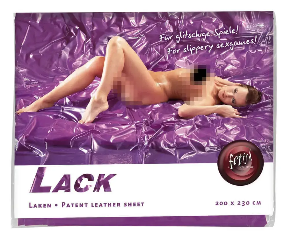 Lakované prestieradlo - 200x220cm (fialové)