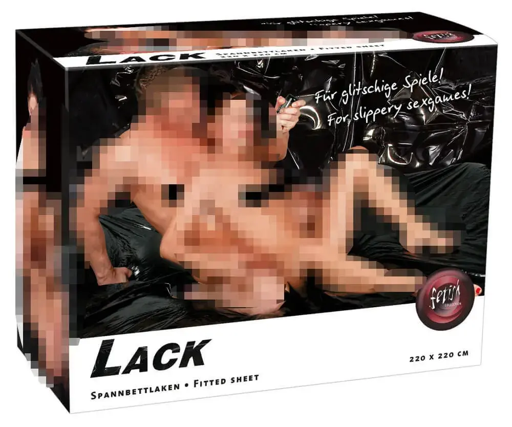 Lakovaný prestieradlo - elastické - 220x220cm (čierne)