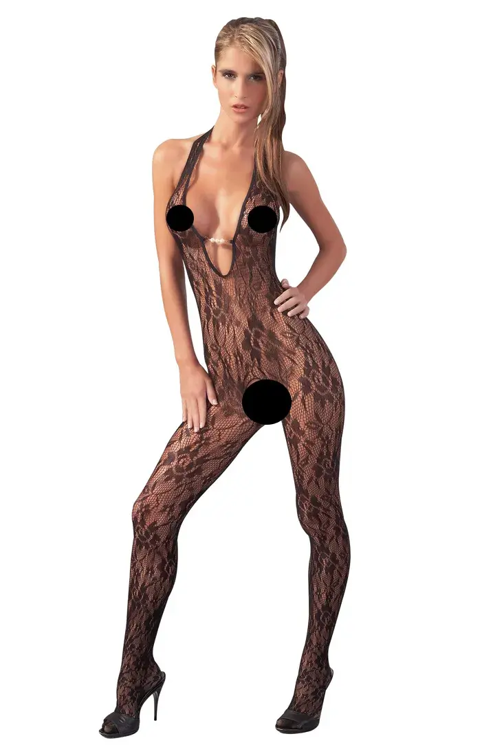 NO:XQSE - Čipkový overal so s perlami