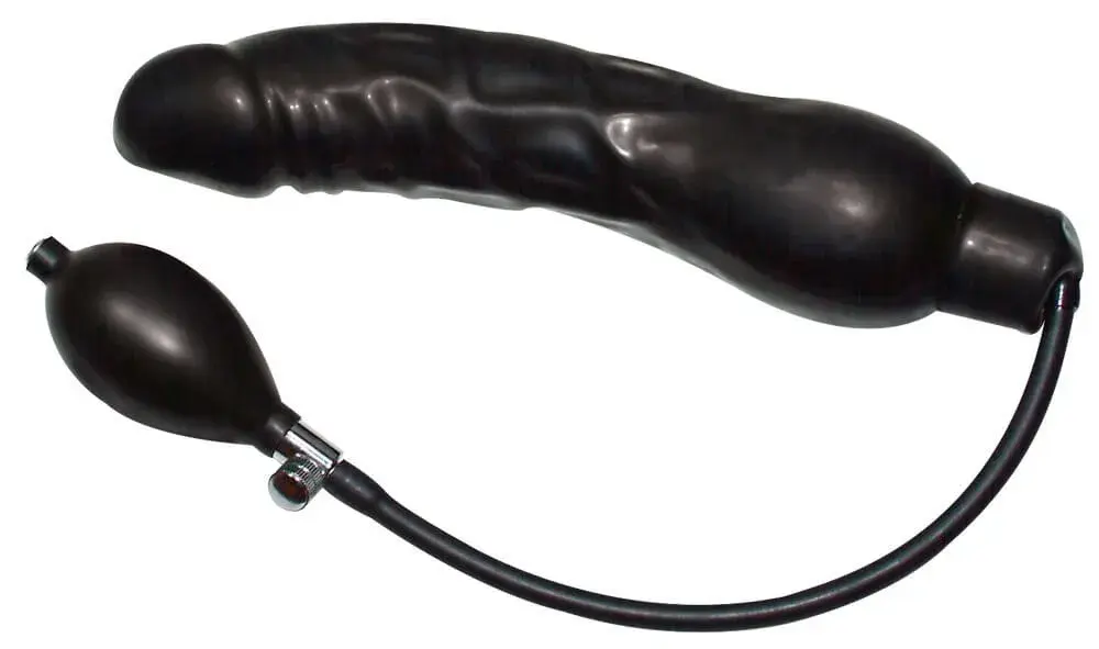 You2Toys - Čierny, latexový pumpovací dildo (balón)