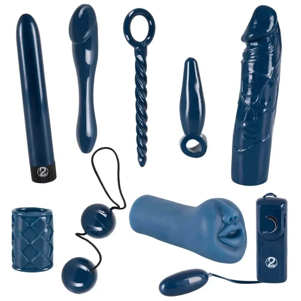 You2Toys - Pôvabný modrý súmrak vibrátor set (9 dielov)