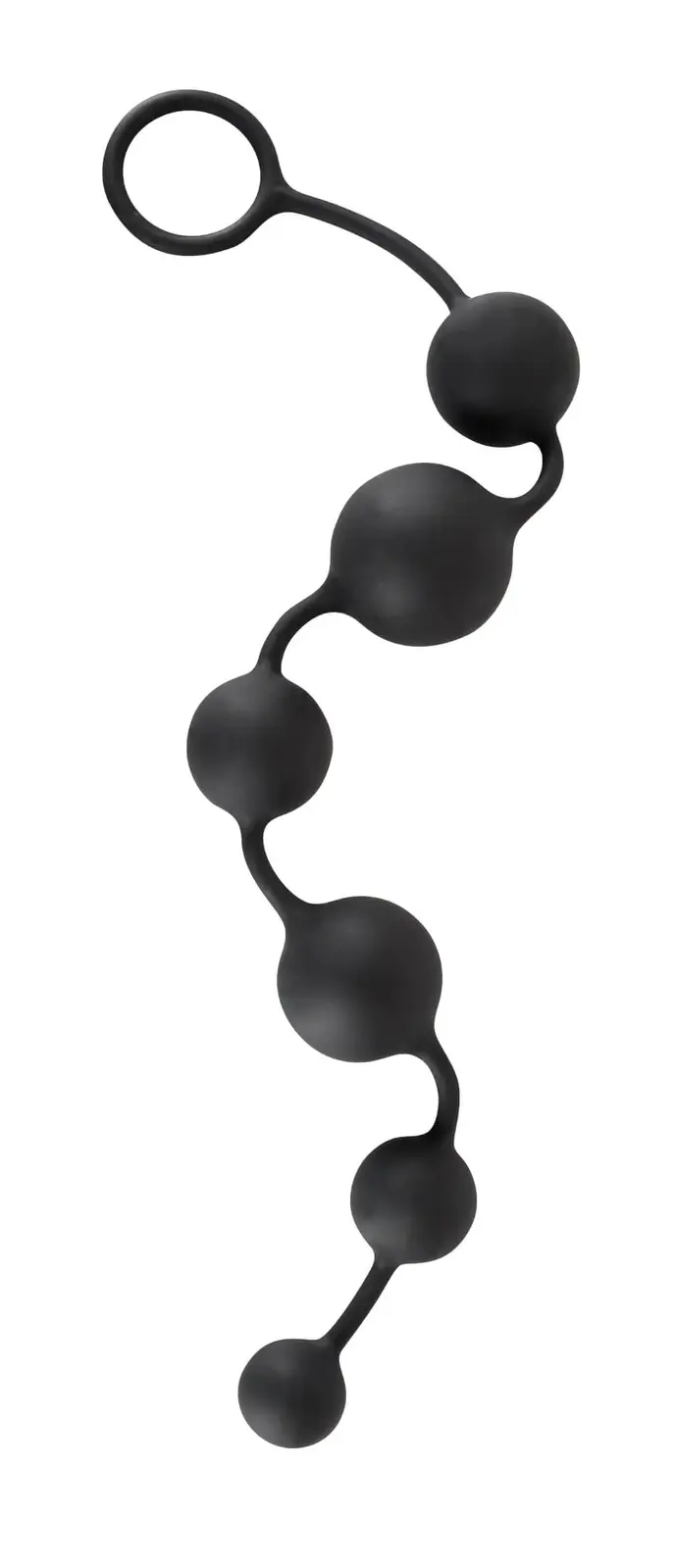 Čierny zamatový ohybný análny kolík (čierny)