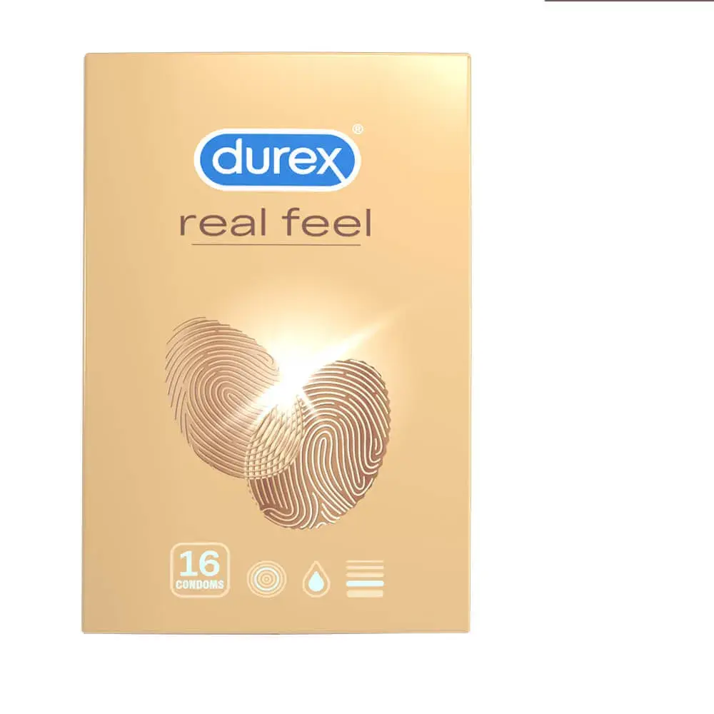 Durex Real Feel - bezlatexové kondómy (16 ks)