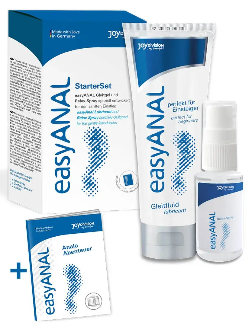 easyANAL - Sada na starostlivosť a lubrikáciu (2 ks)