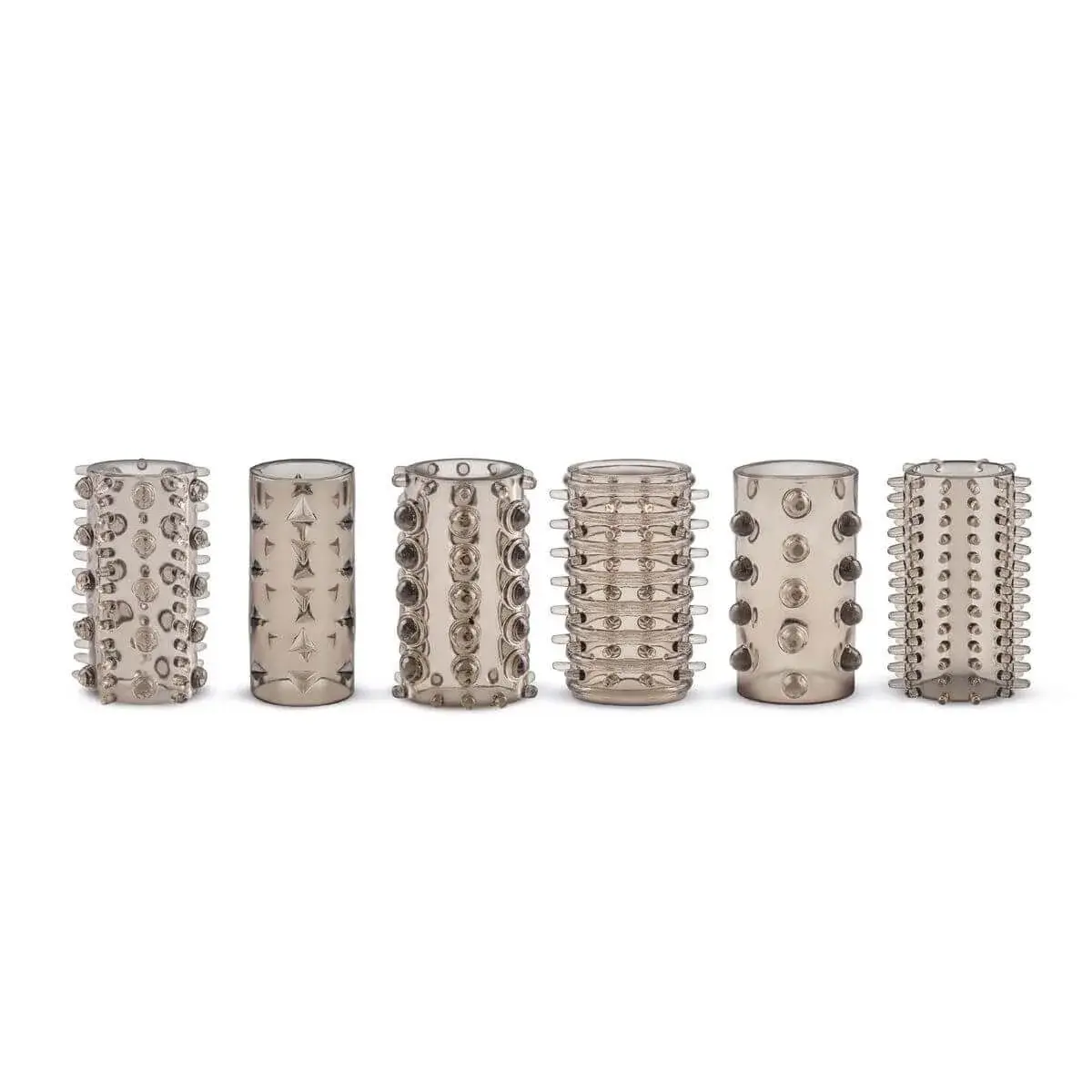 Easytoys Set návlekov na penis - sivé (6ks)