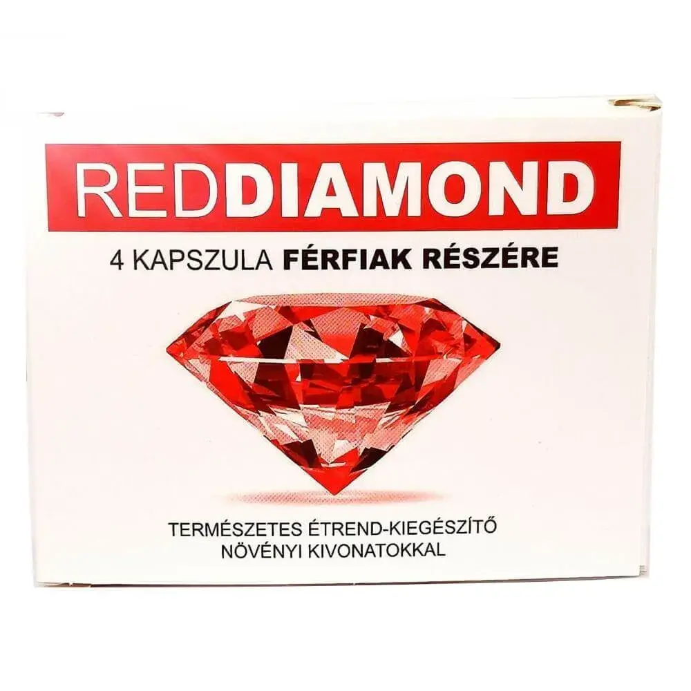 Červený Diamant - prírodný doplnok pre mužov (4 ks)