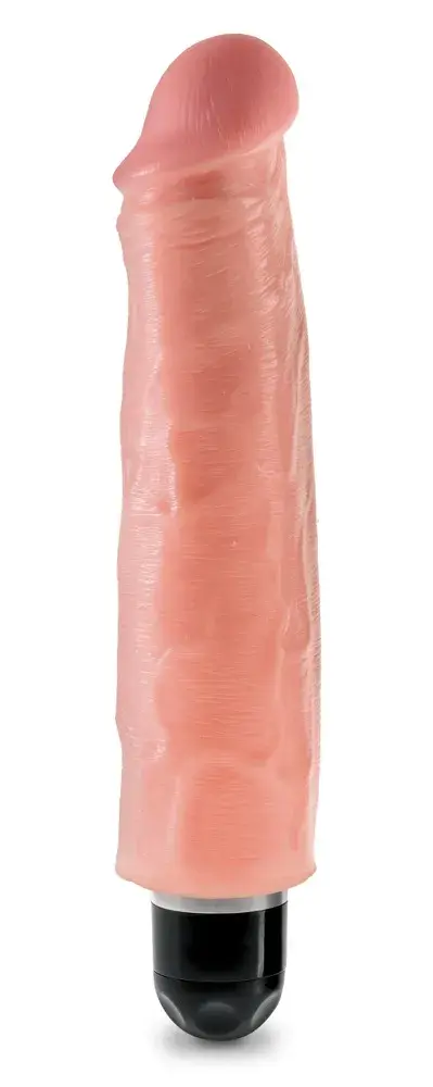 King Cock 7 Stiffy - vodeodolný realistický vibrátor (18 cm) - prírodný vzhľad