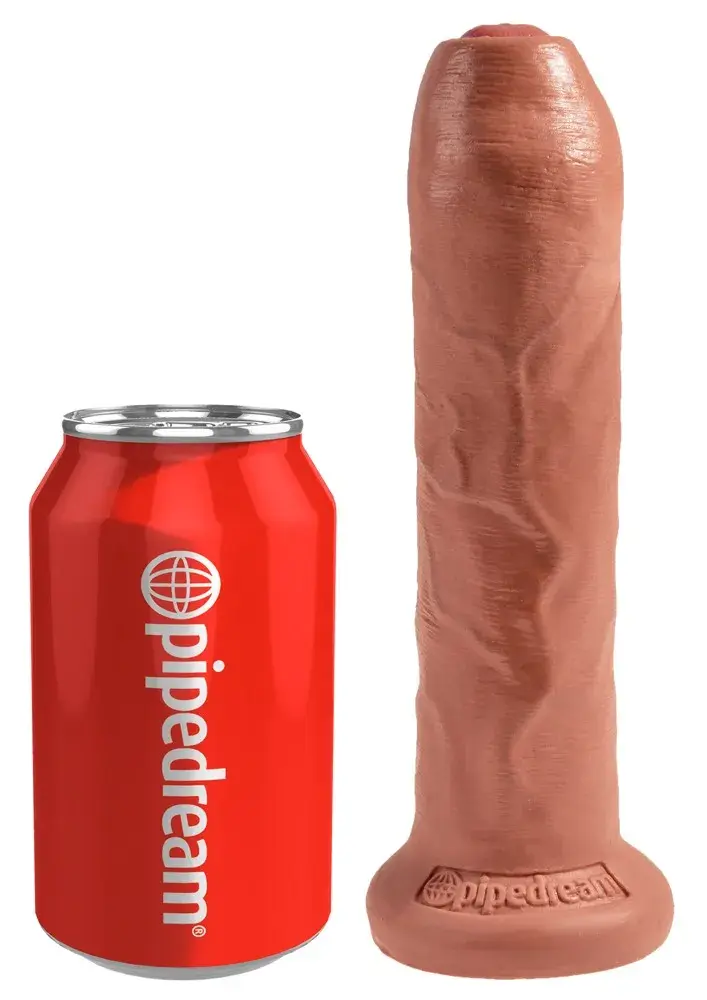 King Cock 7 - realistický dildó (18cm) - tmavá ušľachtilá farba