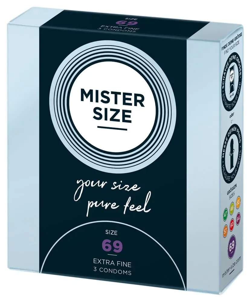 Mister Size ultra tenké kondómy - 69mm (3ks)
