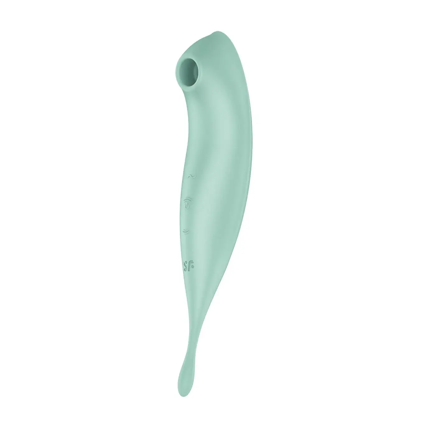 Satisfyer Twirling Pro - múdry 2v1 klitorisový vibrátor (mentol)
