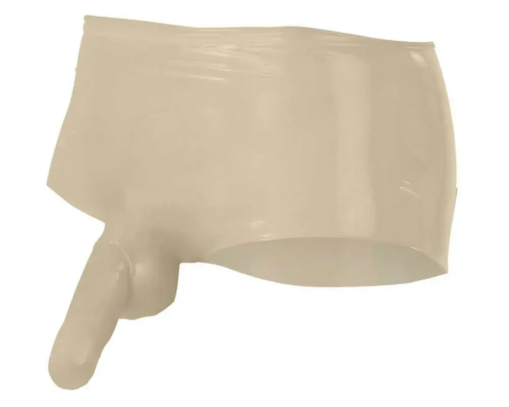 LATEX boxer s penisovým návlekom (naturál)