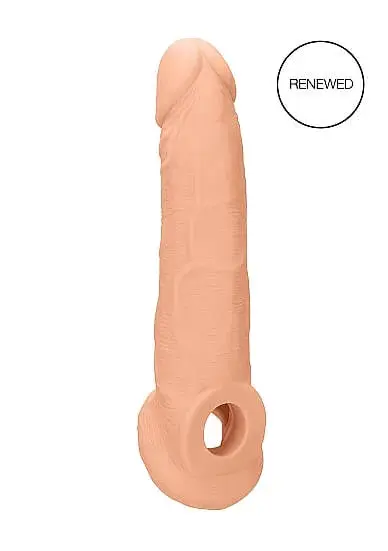 RealRock návlek na penis 21,5 cm - prirodný