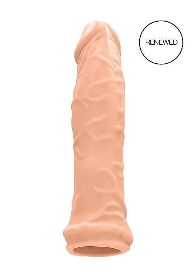 RealRock návlek na penis 17 cm - prírodný