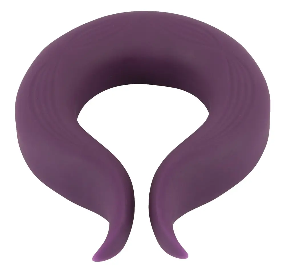 Couples Choice - nabíjací penisový krúžok s dvoma motormi (fialový)