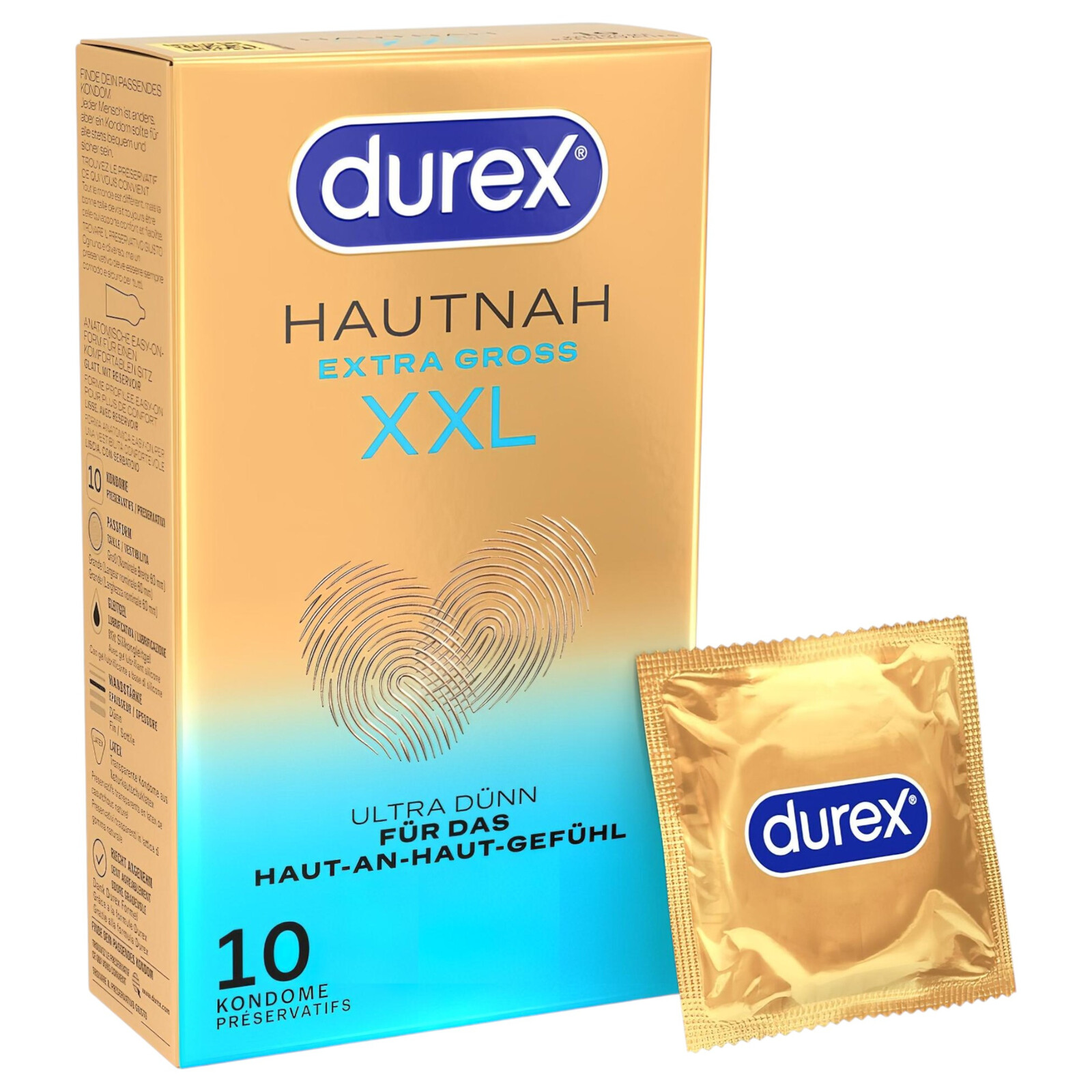 Durex Hautnah - extra veľký kondóm (10 ks)