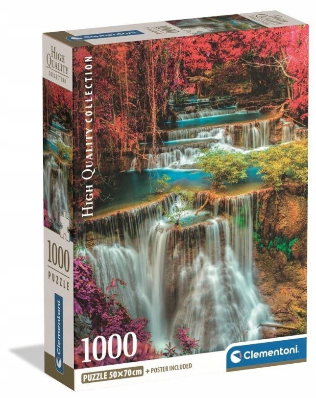 Clementoni Puzzle 1000 Farebné thajské vodopády