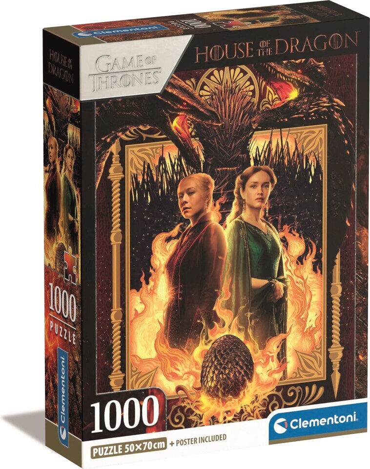 Clementoni Puzzle 1000 Hra o tróny:Rok Draka
