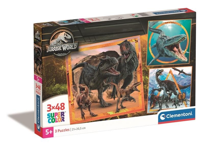 Clementoni Puzzle 3x48 Jurassic World