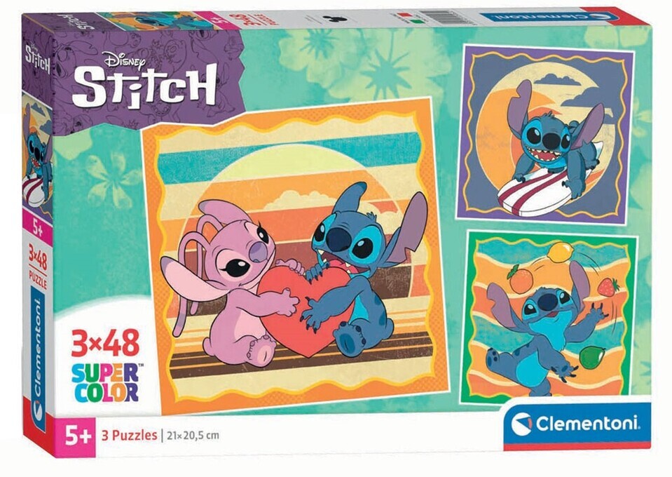 Clementoni Puzzle 3x48 Stitch