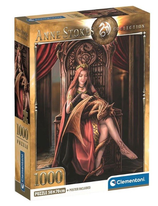 Puzzle 1000 Anne Stokes Priateľia navždy Clementoni