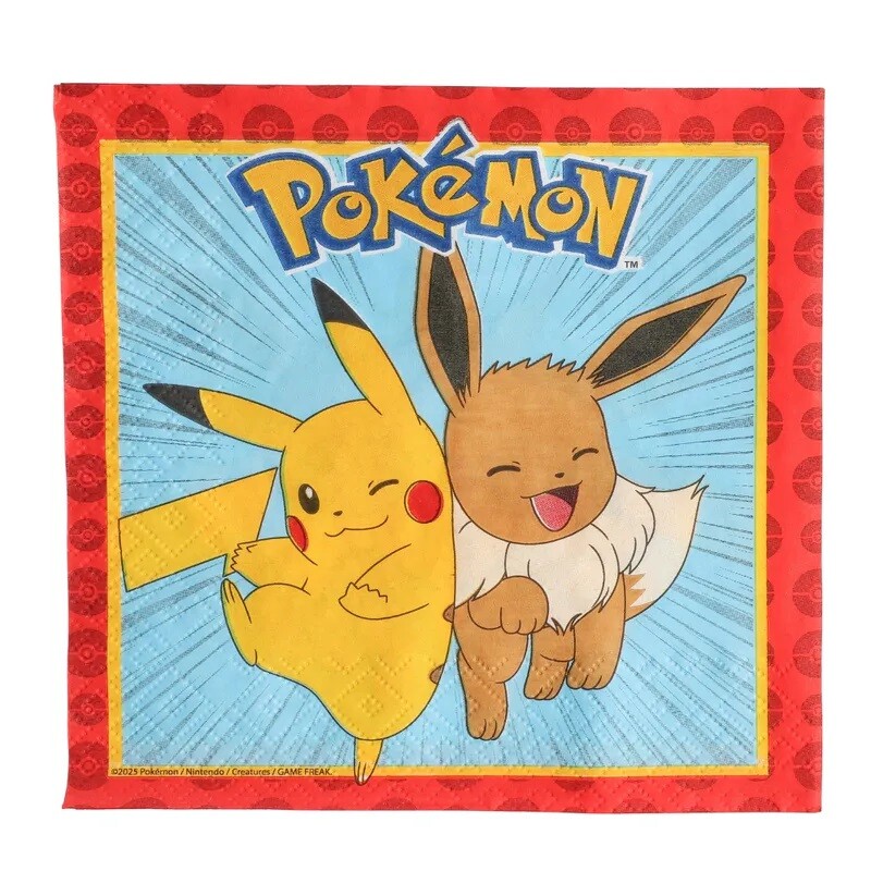 Servítky Pokémon 33x33cm 20ks