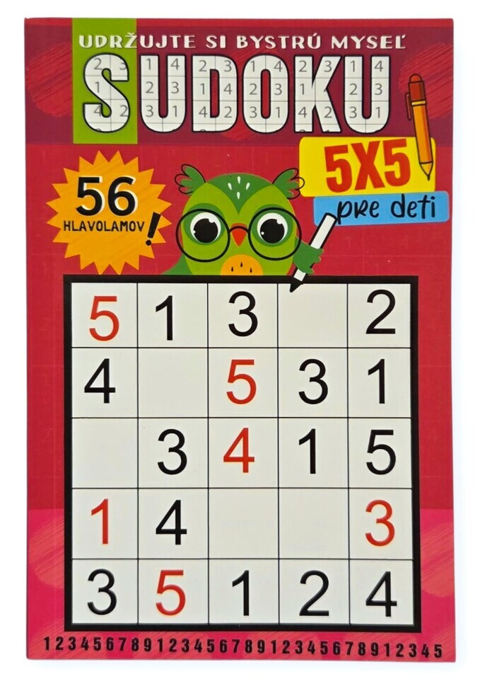 Sudoku 56 hlavolamov 5x5