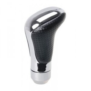 Hlavica na riadiacu páku čierno - chrómová