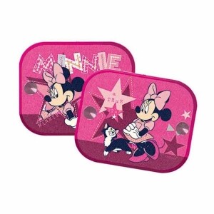 Slnečná clona na bočné okná - s detským motívom Minnie Mouse (2ks)