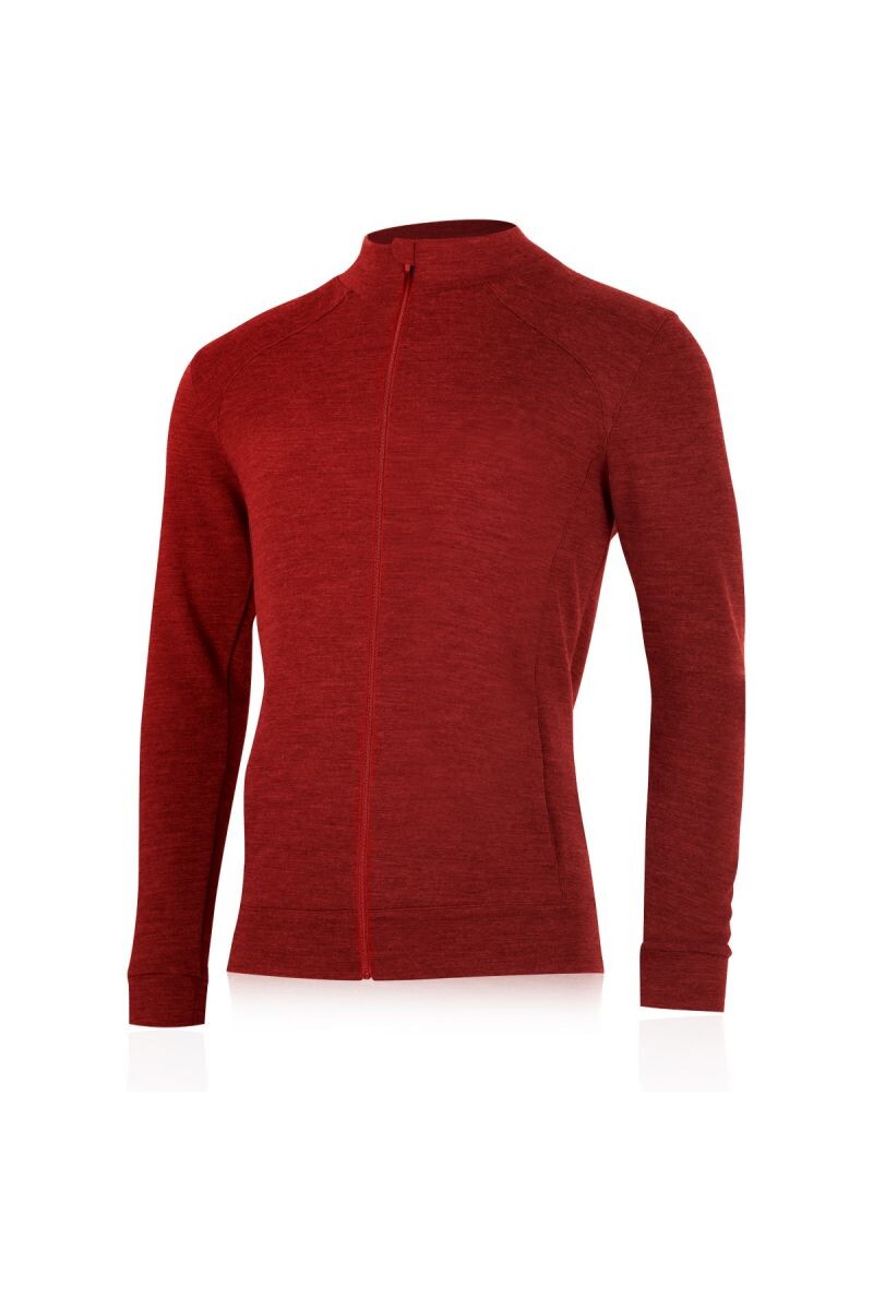 Lasting pánska merino mikina SARMIN červená Veľkosť: L 8596445046762