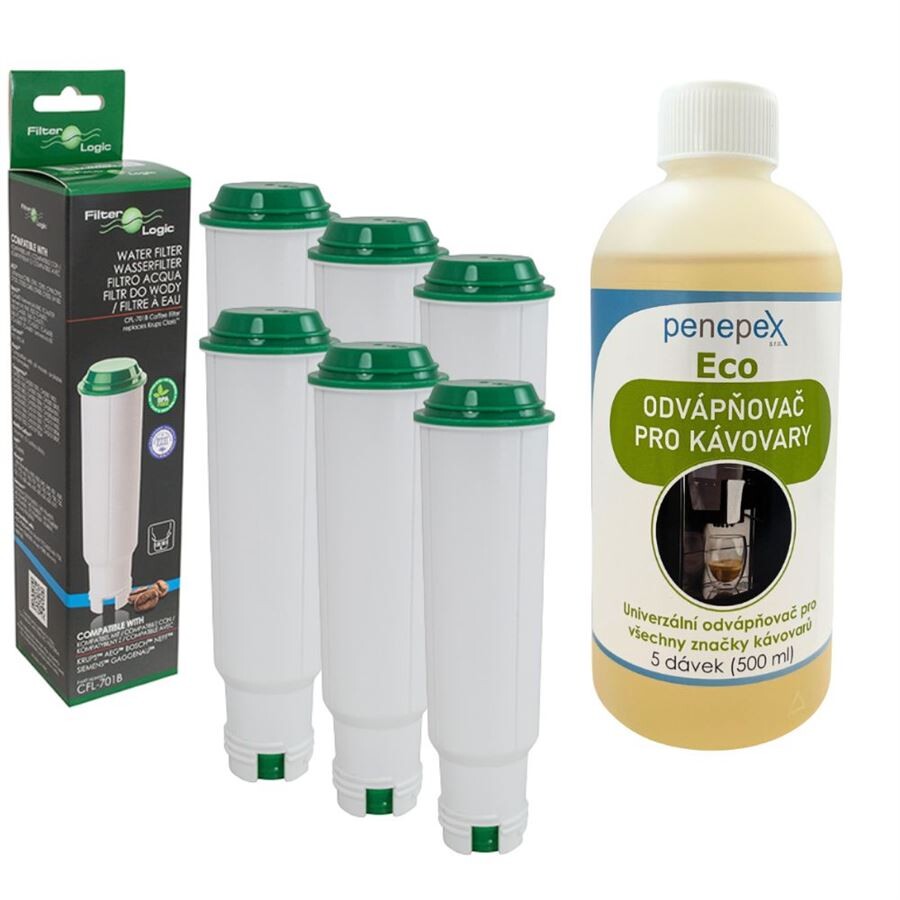FilterLogic CFL-701B filter za Nivona Claris NIRF700 (6 ks) + Penepex Eco univerzálny odvápňovač 500 ml