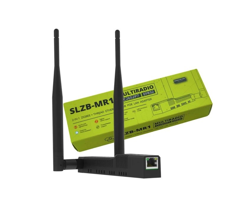 SLZB-MR1 multiradiová brána pre Zigbee2MQTT, ZHA, Home Assistant, OpenThread Border Router - USB, WiFi, Ethernet, PoE