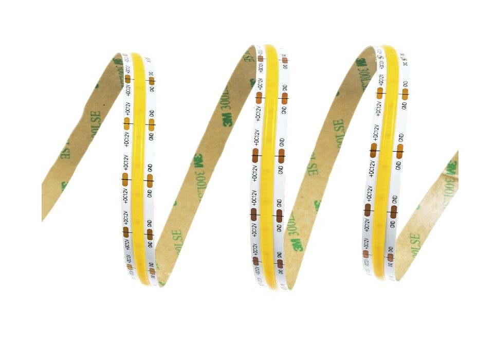 COB LED pásik 12V, 480 LED - Prírodná biela, 5m