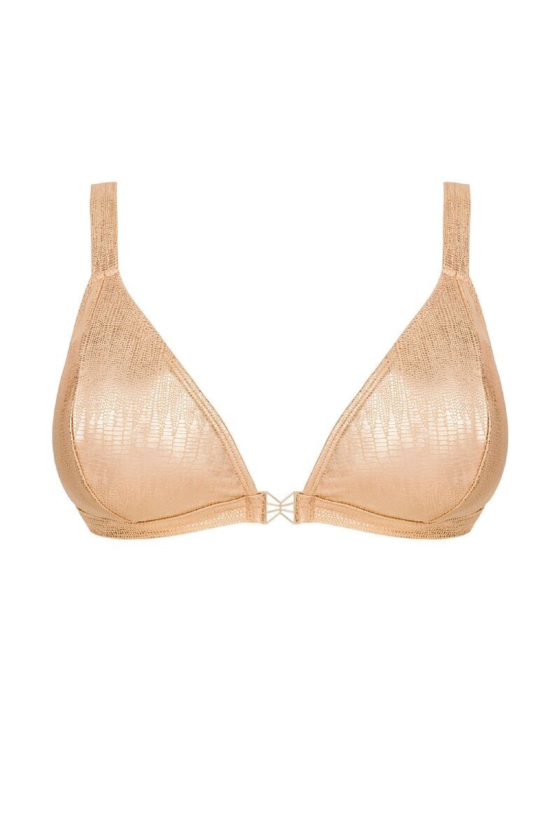 Zlatá trojuholníková plavková podprsenka Filipines