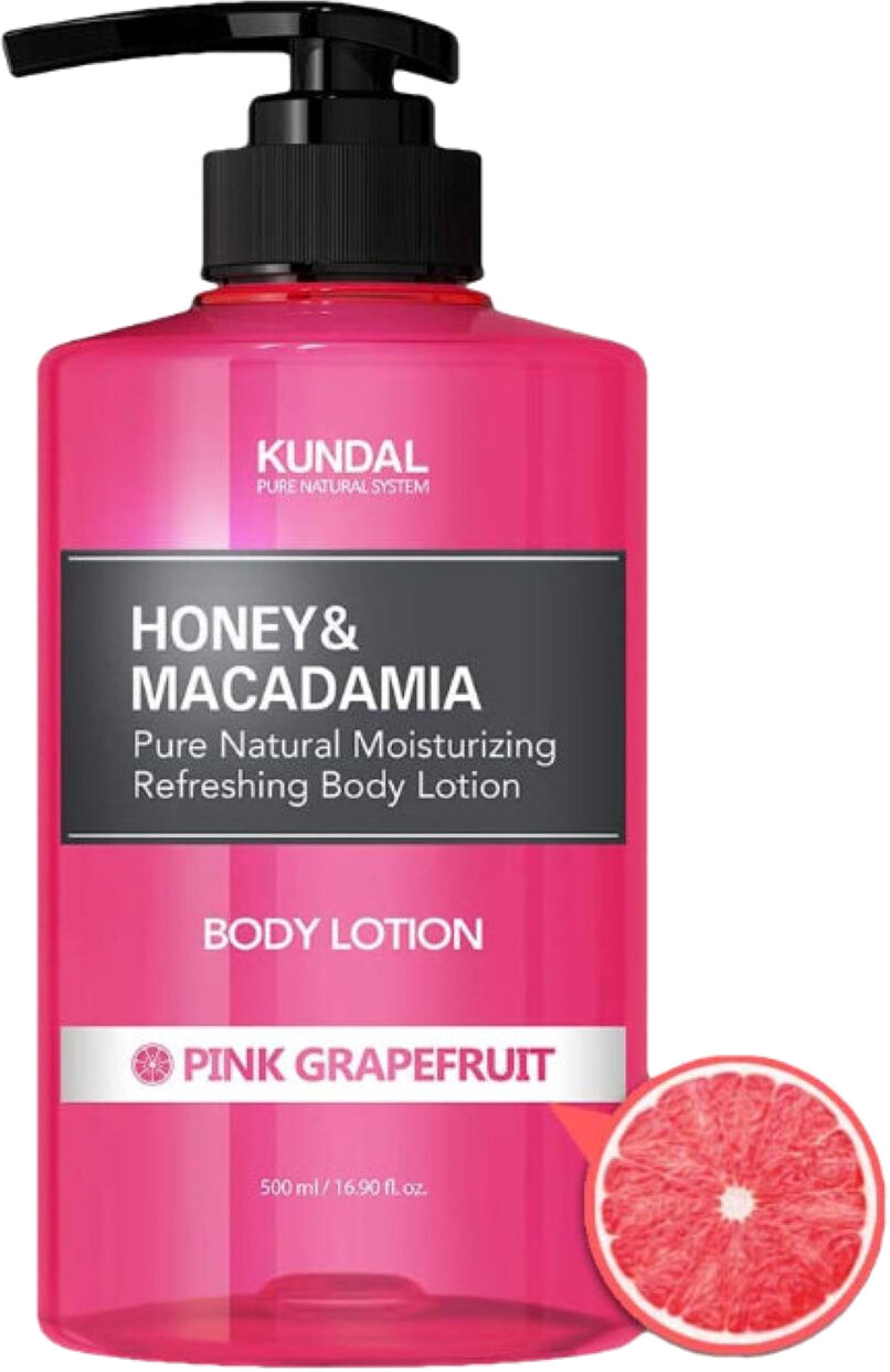 KUNDAL Vyživujúce telové mlieko Med & Macadamia Pink Grapefruit (Body Lotion) 500 ml