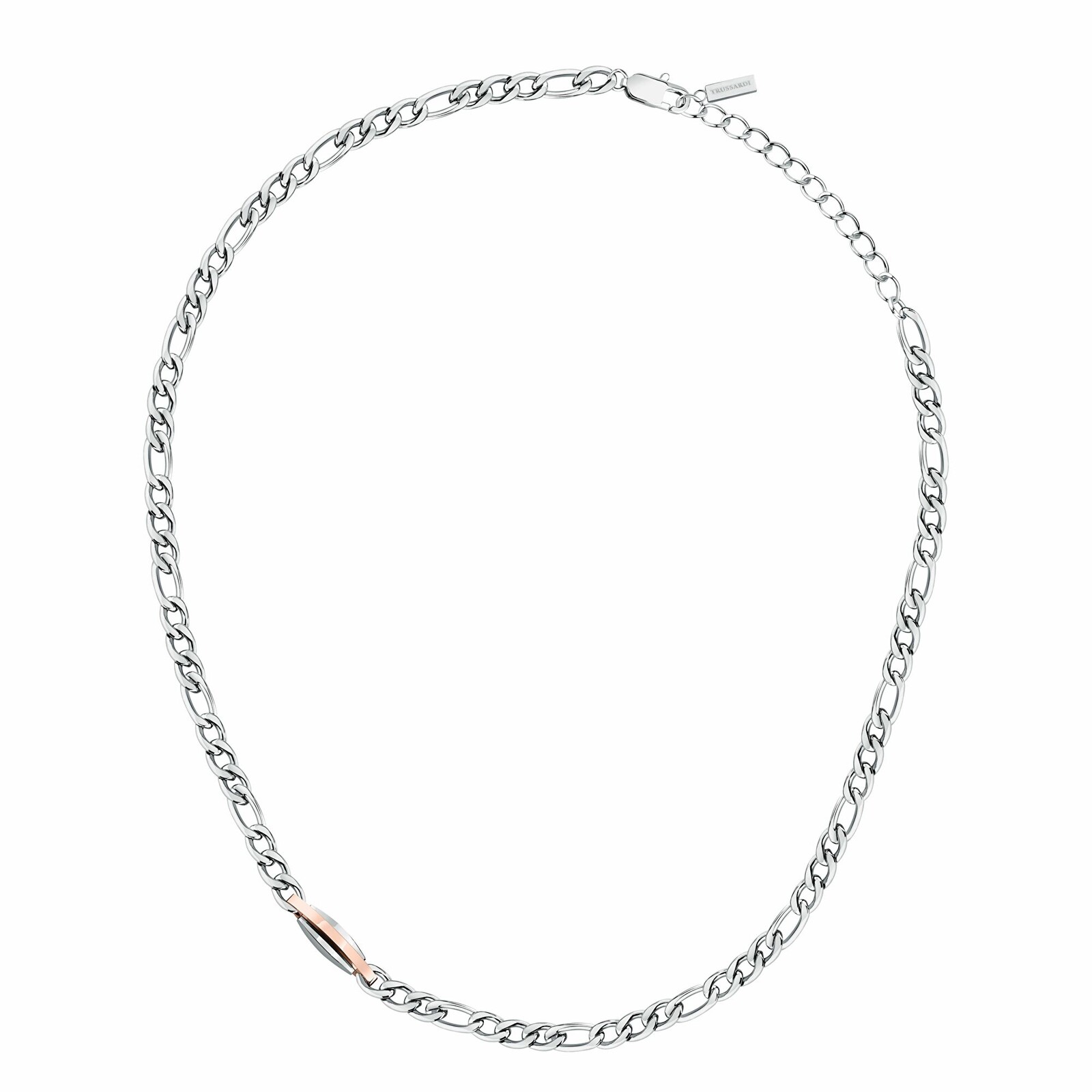 Trussardi Bicolor náhrdelník pre mužov z ocele T-Steel TJAXV32