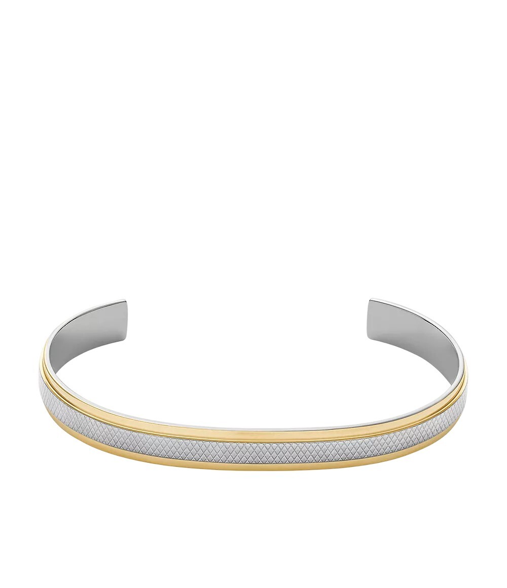 Fossil Otvorený pevný náramok pre mužov Knox JF04916998