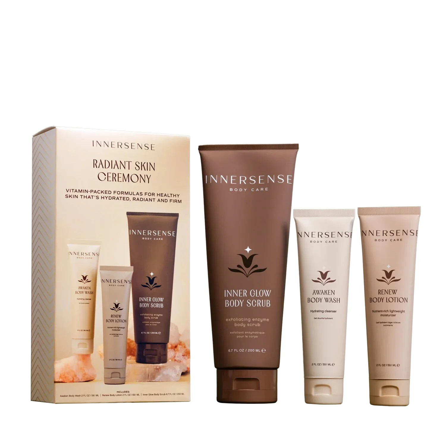 Innersense Darčeková súprava starostlivosti o telo Radiant Skin Ceremony
