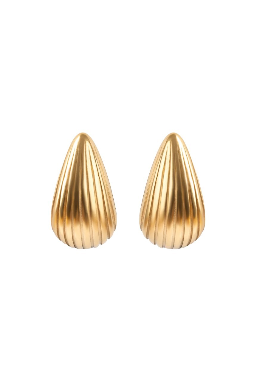 Marc Malone Luxusné pozlátené náušnice Amara Gold Earrings MCE250264G
