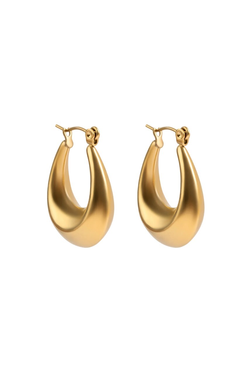Marc Malone Módne pozlátené náušnice Isla Gold Earrings MCE250265G