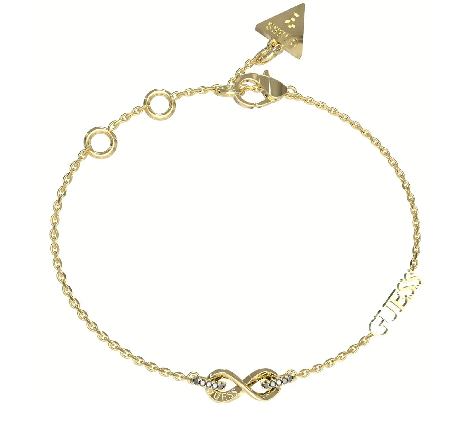 Guess Decentný pozlátený náramok Endless Dream JUBB03265JWYG 18,5 cm