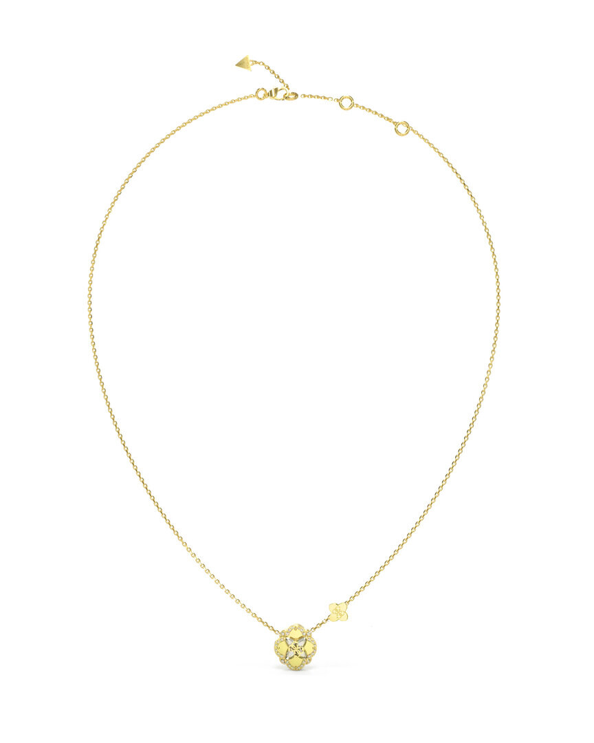 Guess Nežný pozlátený náhrdelník Wild Flower JUBN05502JWYGT/U