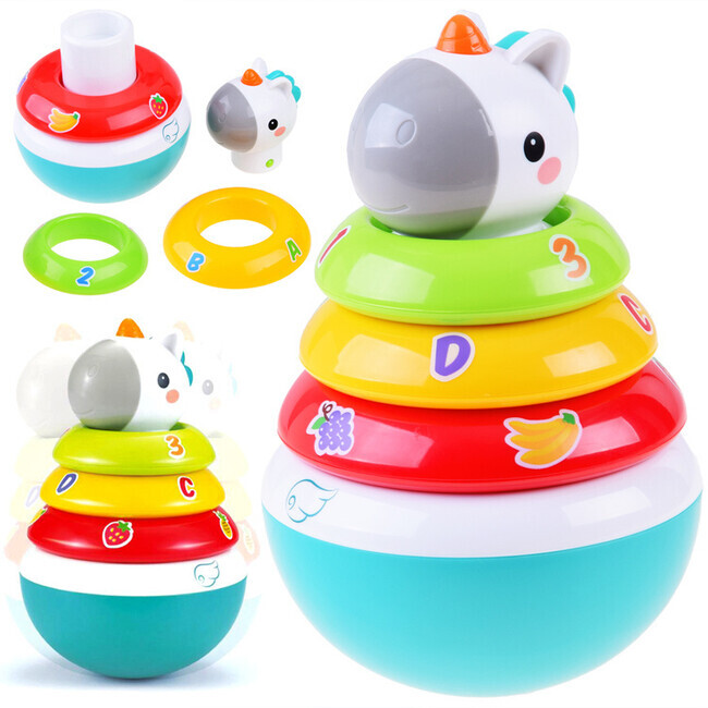 Pyramída s hrkalkami - jednorožec