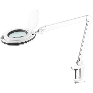 Rebel NAR0461-2 Multifunkčná lampa s lupou 5D, 10 W, 6500 K, biela