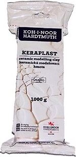 Koh-i-noor KERAPLAST 131706 – modelovacia hmota biela, 1 kg
