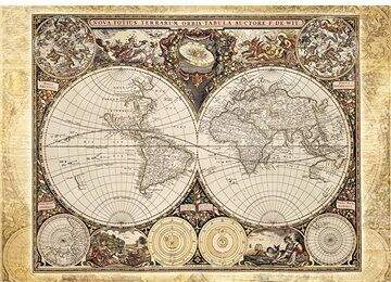 Schmidt Puzzle Historická mapa světa 2000 dílků