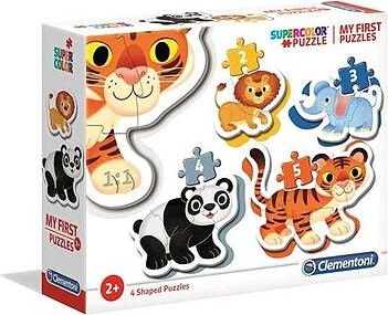Clementoni Moje prvé puzzle Safari 4 v 1 (2, 3, 4, 5 dielikov)