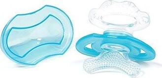 BabyOno Silikónové bez BPA v tvare cumlíka s krytom modré 3 m+